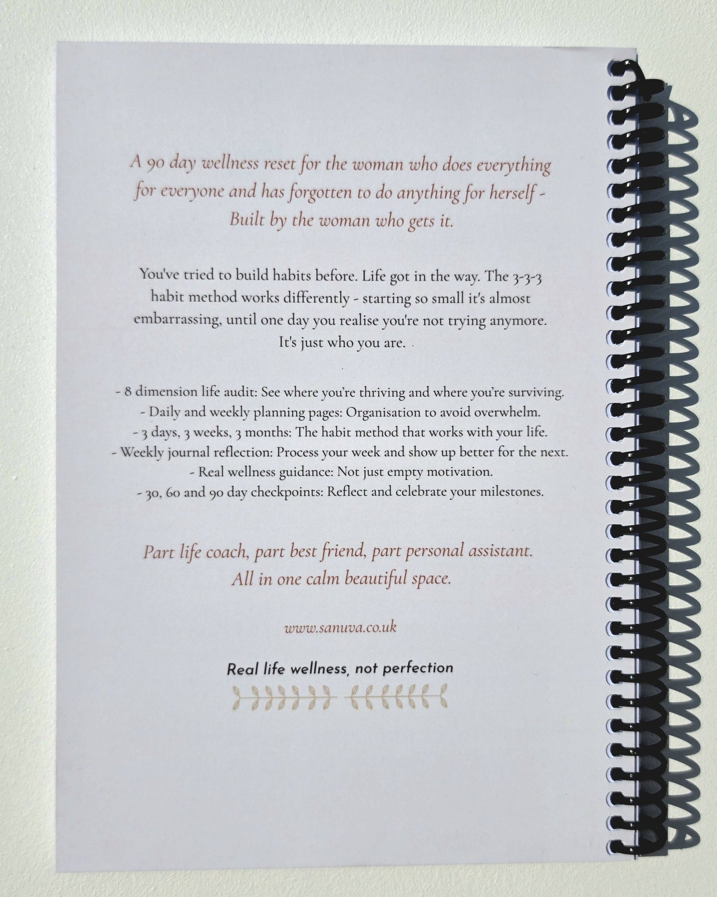 The 90 Day Wellness Reset Planner