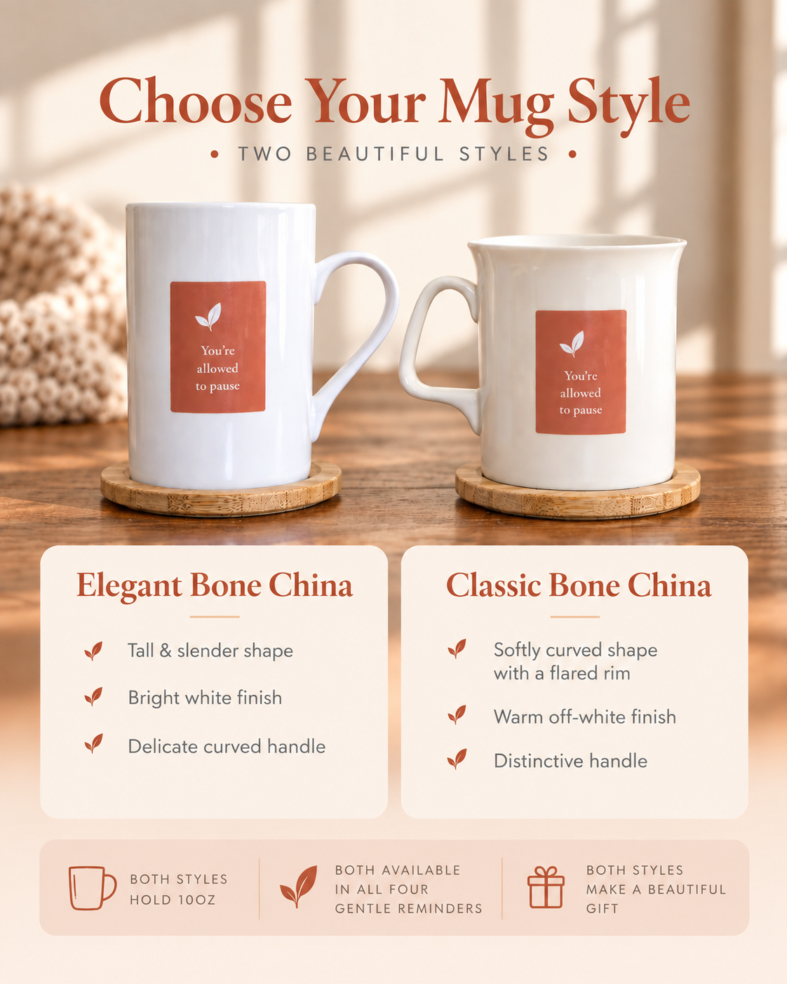 The Gentle Moments Bone China Mug